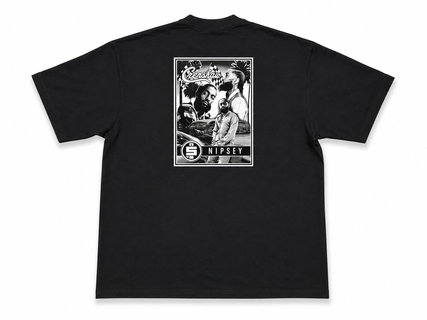 American Printed Tee “Nipsey Crenshaw” - Black