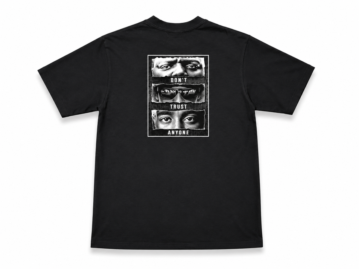 American Printed Tee “Don’t Trust Anyone” - Black