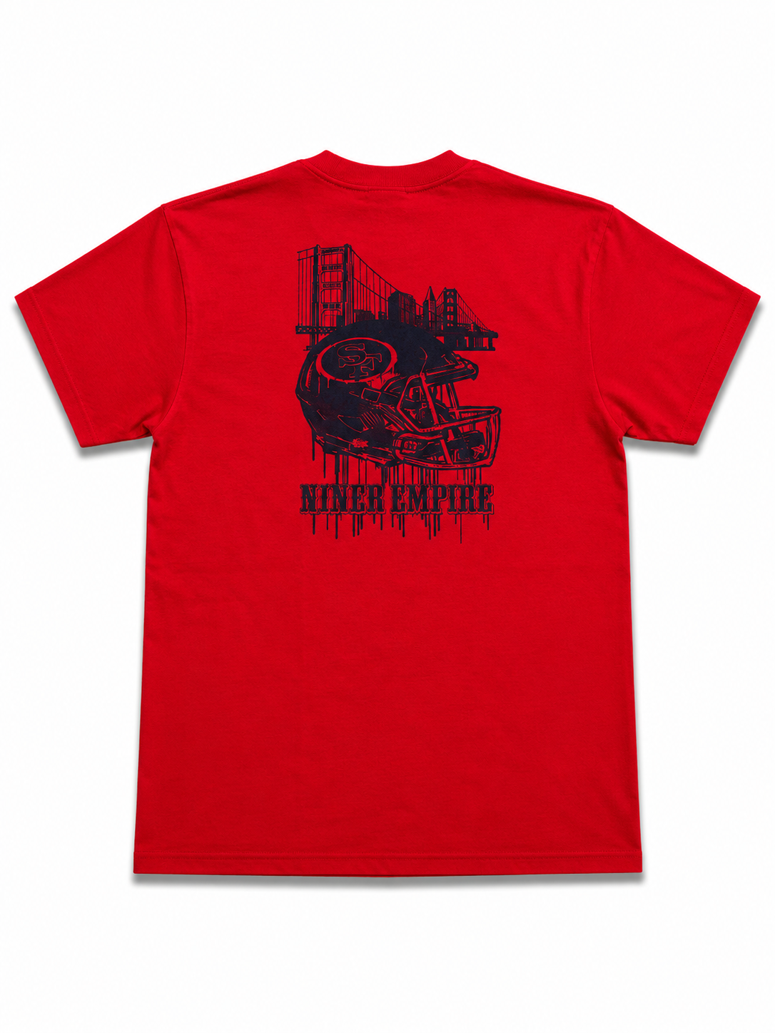 American Printed Tee “San Francisco SF_ Golden Bridge” Red _ CLEARANCE _