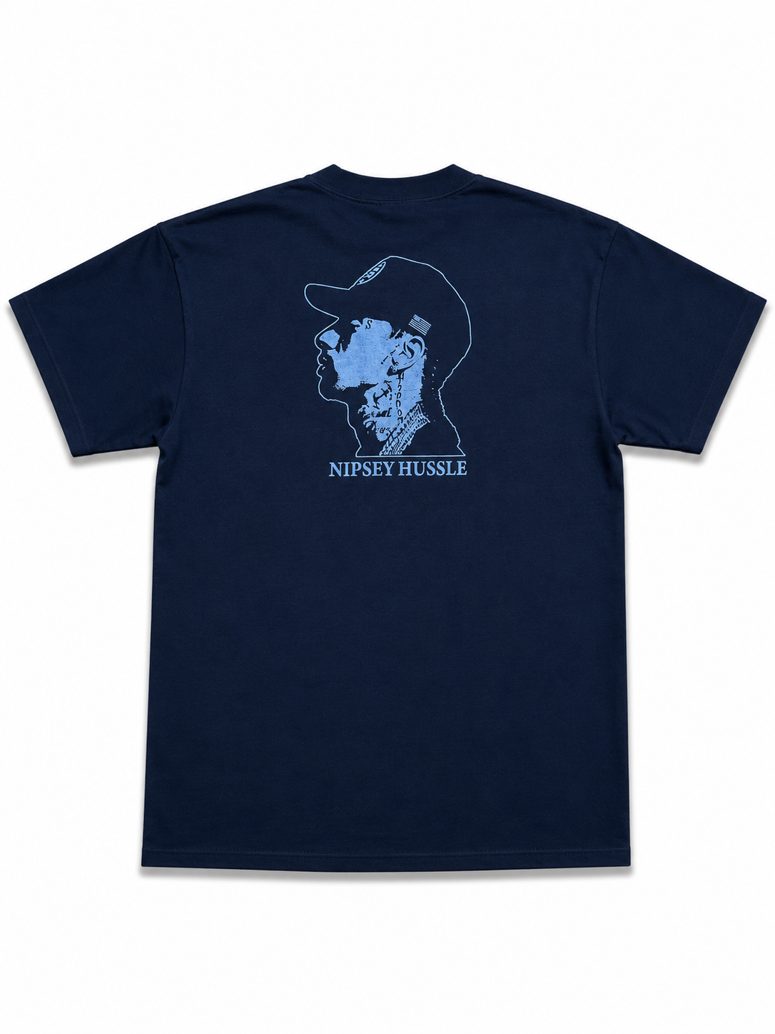 American Printed Tee “Nipsey_ Blue Bandana” Black _ CLEARANCE _
