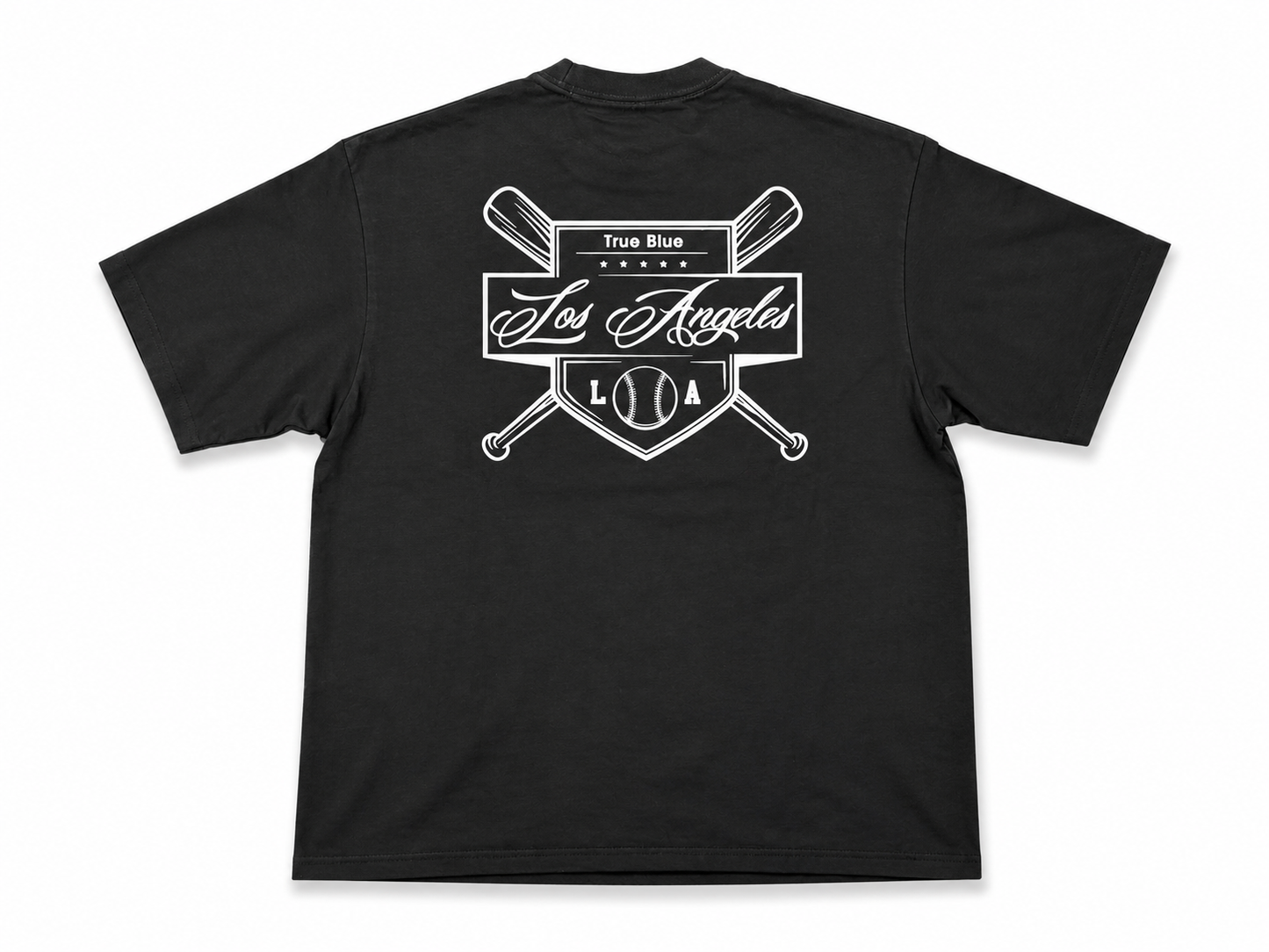 American Printed Tee “LA Dodgers Marilyn Letters”- Black