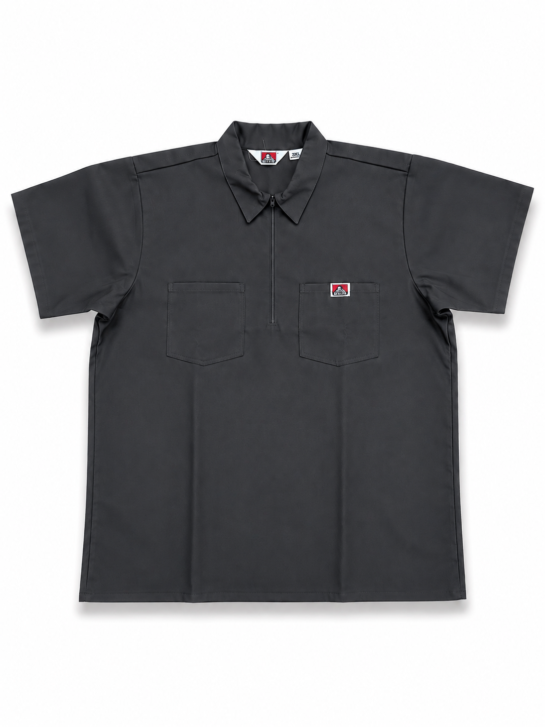Ben Davis Short Sleeve Solid 1/2 Zip Shirt
