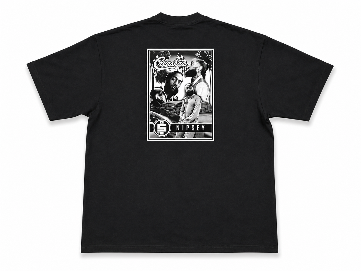 American Printed Tee “Nipsey Crenshaw” - Black