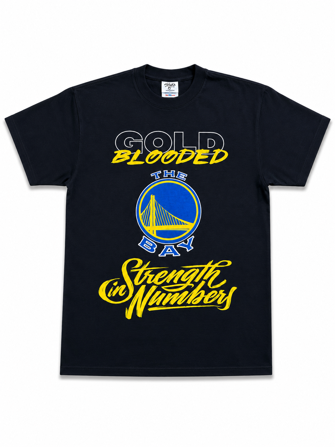 American Printed Tee “Gold_ The Bay”  Black _ CLEARANCE _