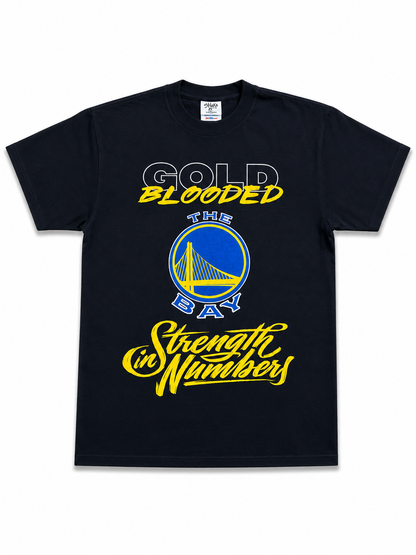 American Printed Tee “Gold_ The Bay”  Black _ CLEARANCE _