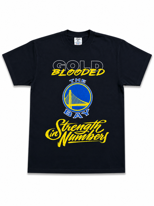 American Printed Tee “Gold_ The Bay”  Black _ CLEARANCE _
