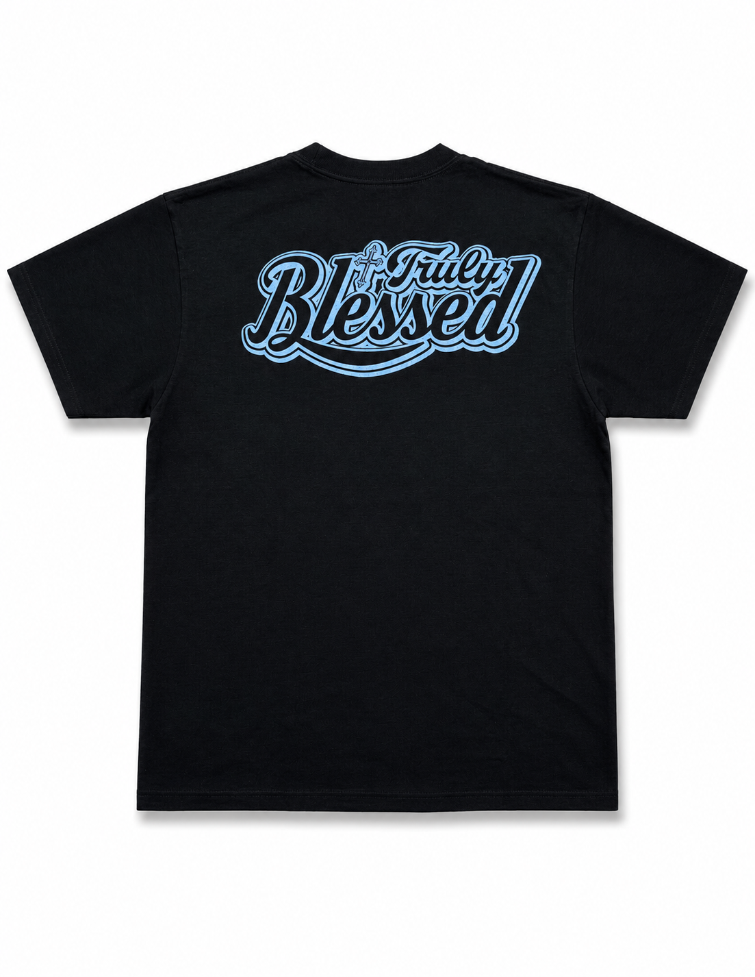 American Printed Tee “Truly Blessed” / Black _ CLEARANCE _
