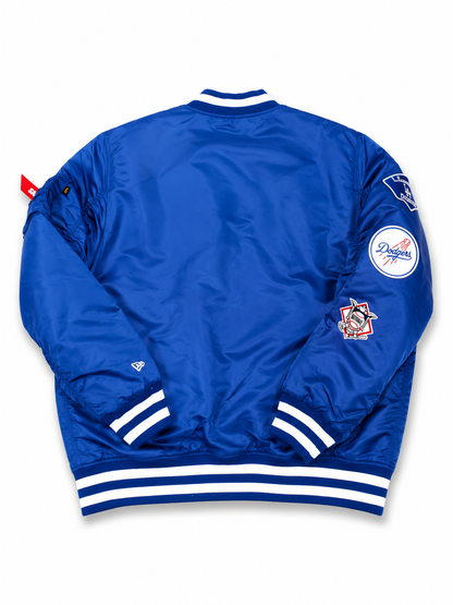 LA Dodgers Varsity Padded Jacket (Heavyweight) - Royal Blue
