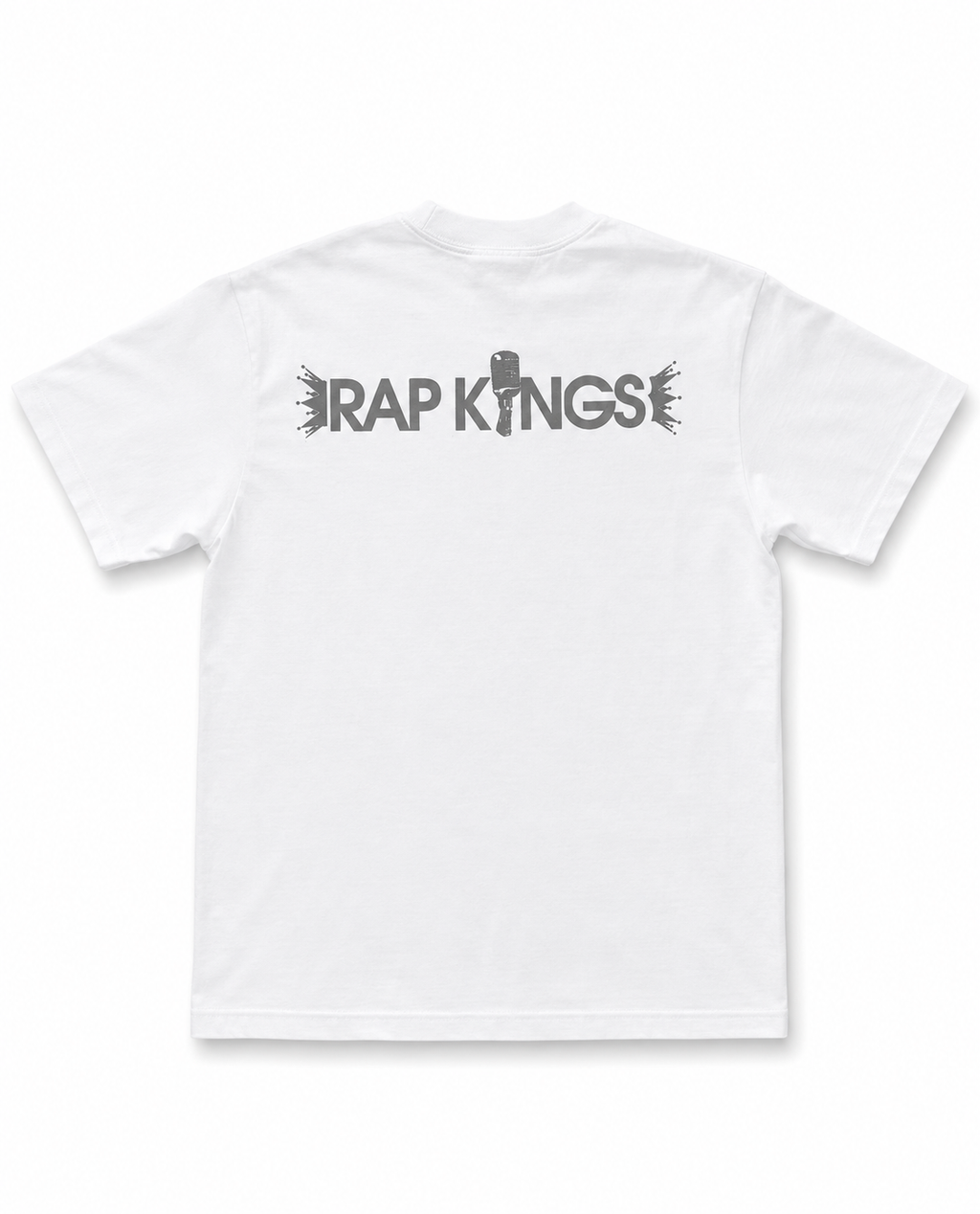 Heavyweight Printed Tee "Rap Kings” - White (CLEARANCE)