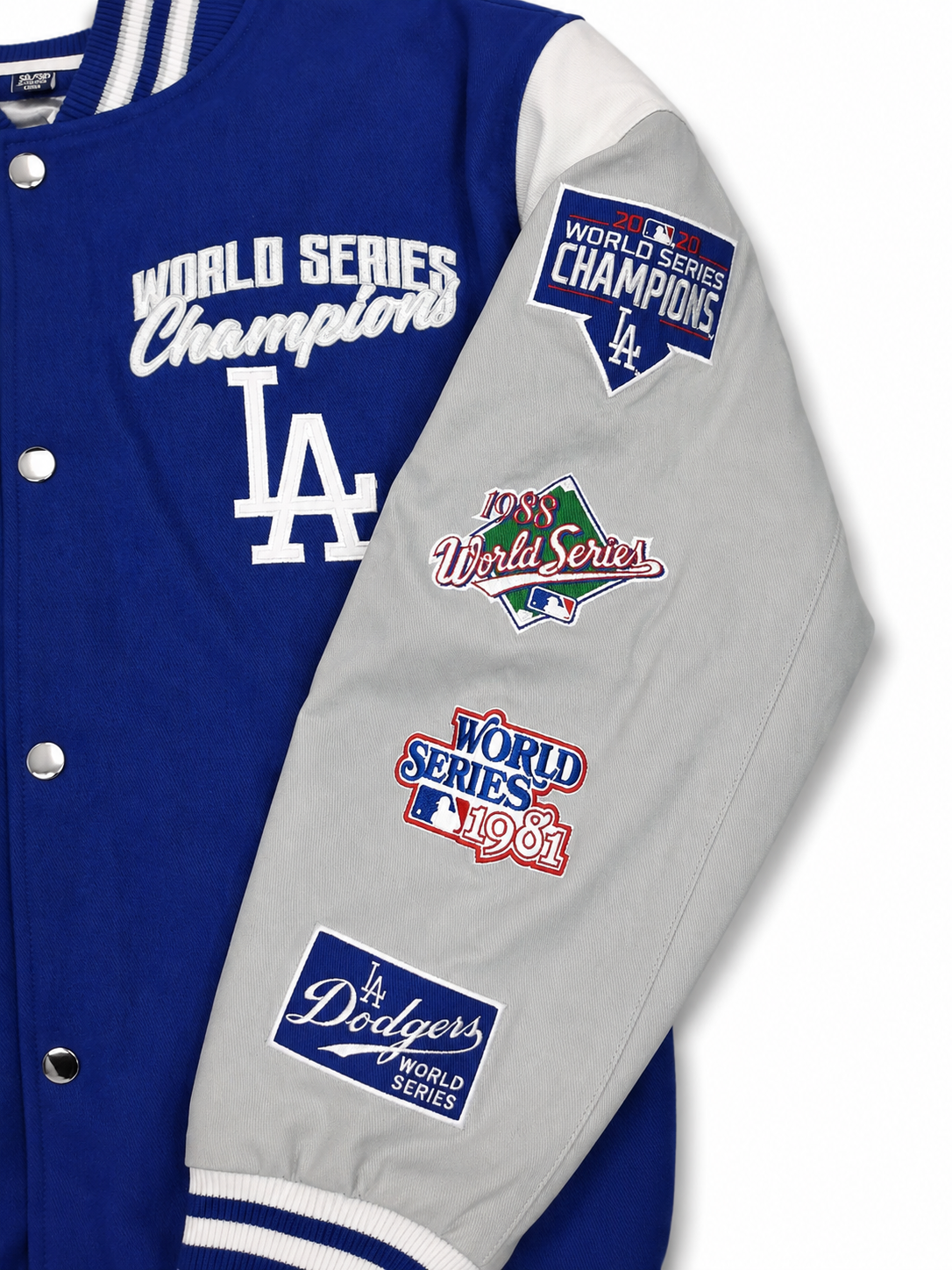 LA Dodgers Varsity Championship Jacket - Royal Blue 5XL