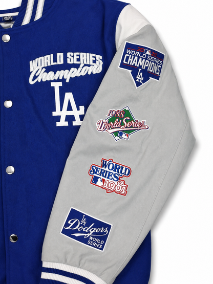 LA Dodgers Varsity Championship Jacket - Royal Blue 5XL