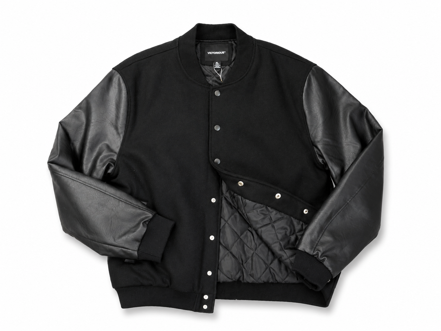 Victorious Padded Varsity Jacket - black