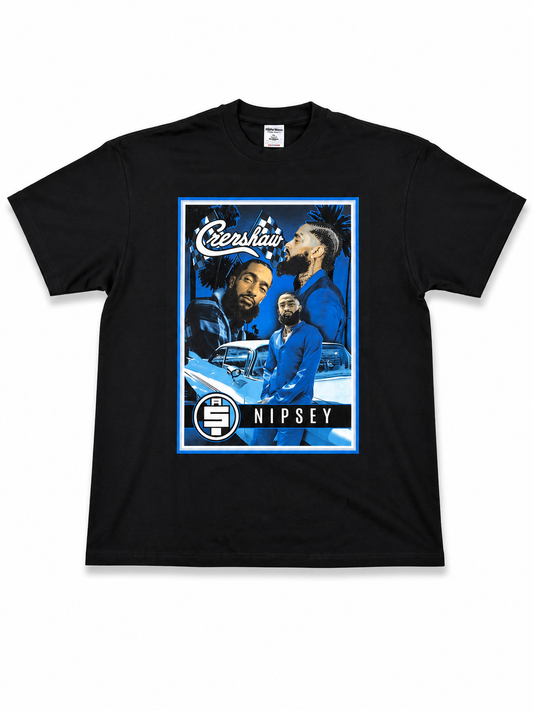 American Printed Tee “Nipsey Crenshaw” - Black
