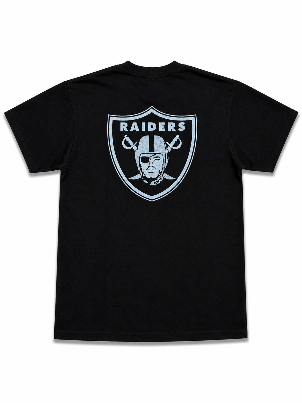 Heavyweight Printed Tee “Raiders Stay Loyal” - Black (CLEARANCE)
