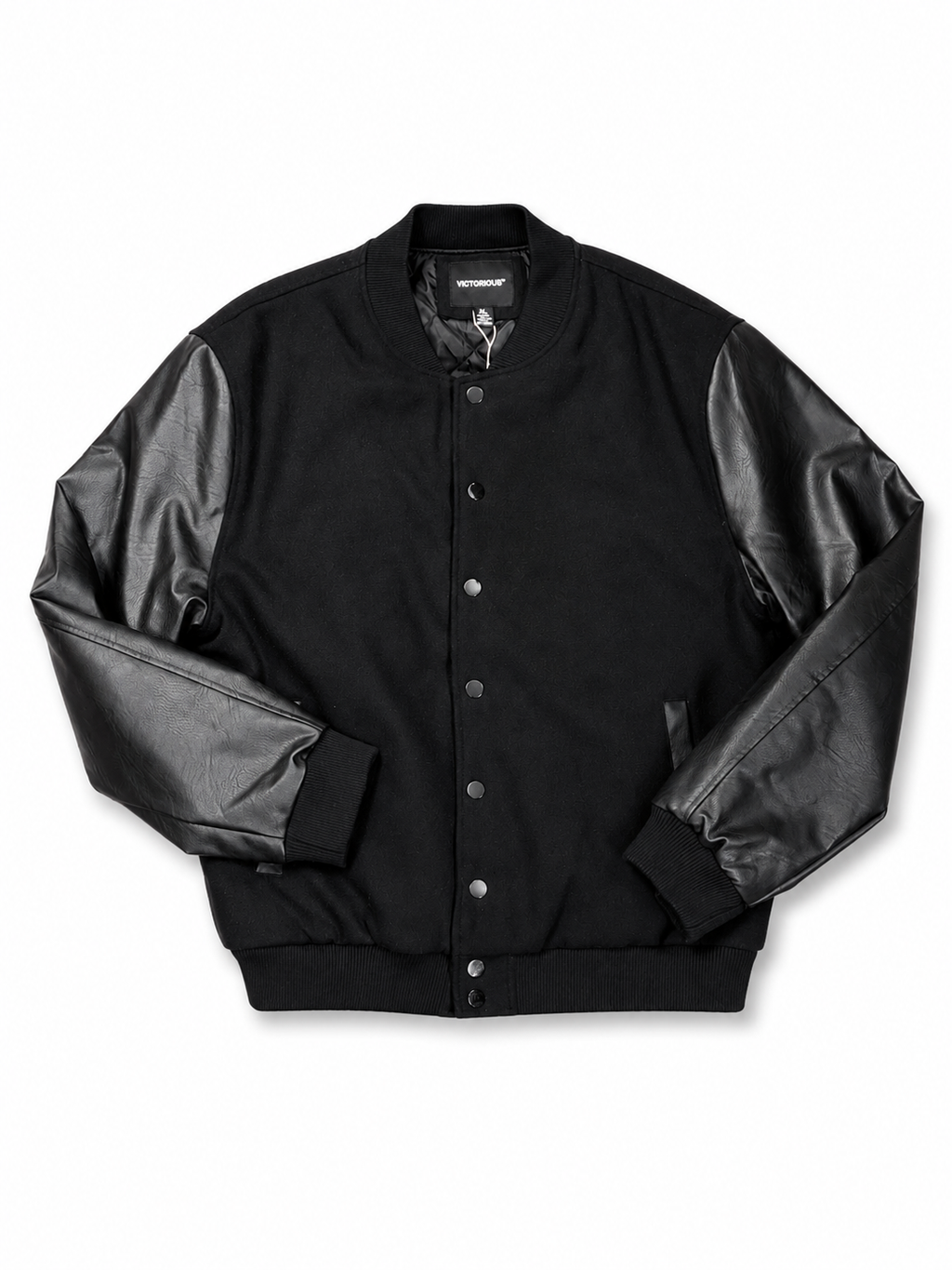 Victorious Padded Varsity Jacket - black
