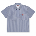 Ben Davis Short Sleeve Striped Quarter Zip