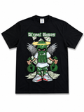 Heavyweight Printed Tee “Street Money” - Black (CLEARANCE)