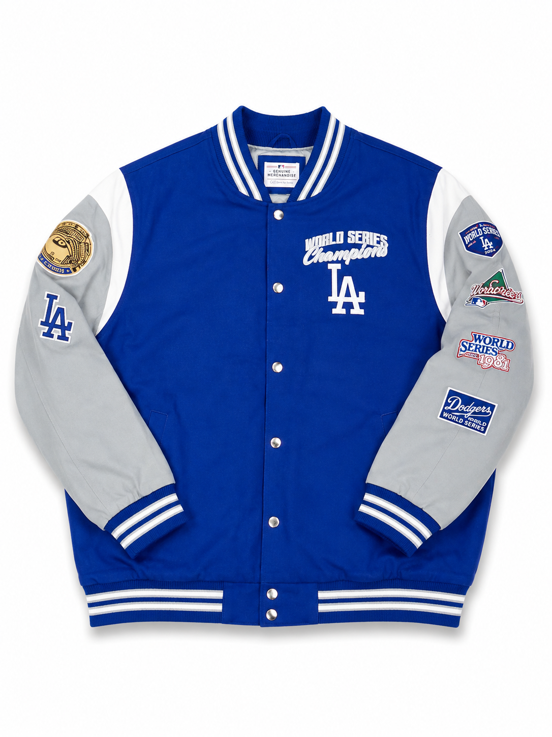 LA Dodgers Varsity Championship Jacket - Royal Blue 5XL