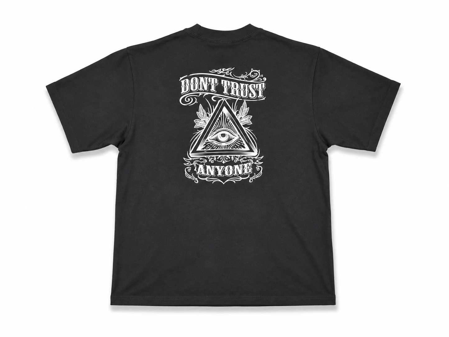 American Printed Tee “Trust Nobody” - Black