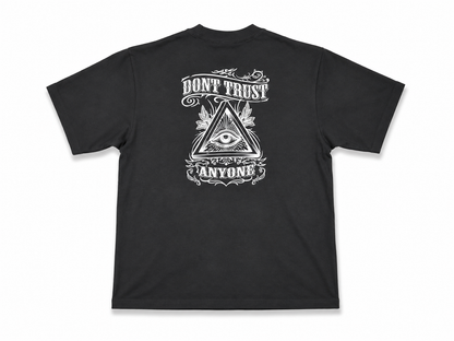 American Printed Tee “Trust Nobody” - Black