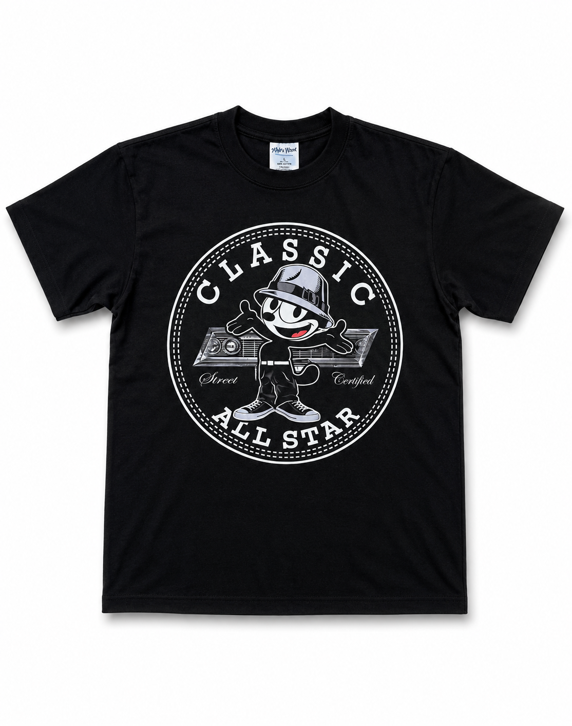 American Printed Tee "Classic All Star” / Black _ CLEARANCE _
