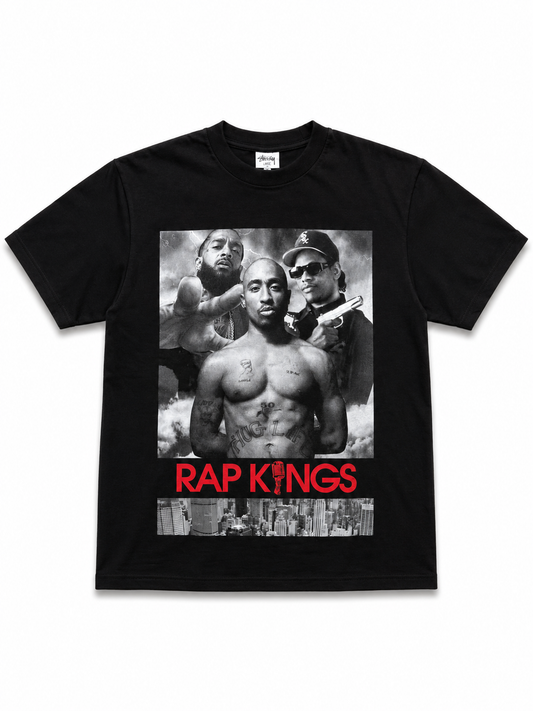 American Printed Tee "Rap Kings” / Black _ CLEARANCE _