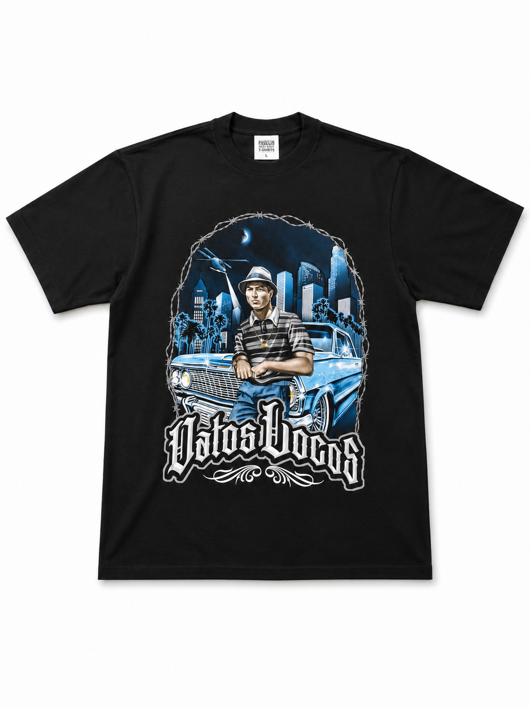 American Printed Tee “Vatos Locos” - Black