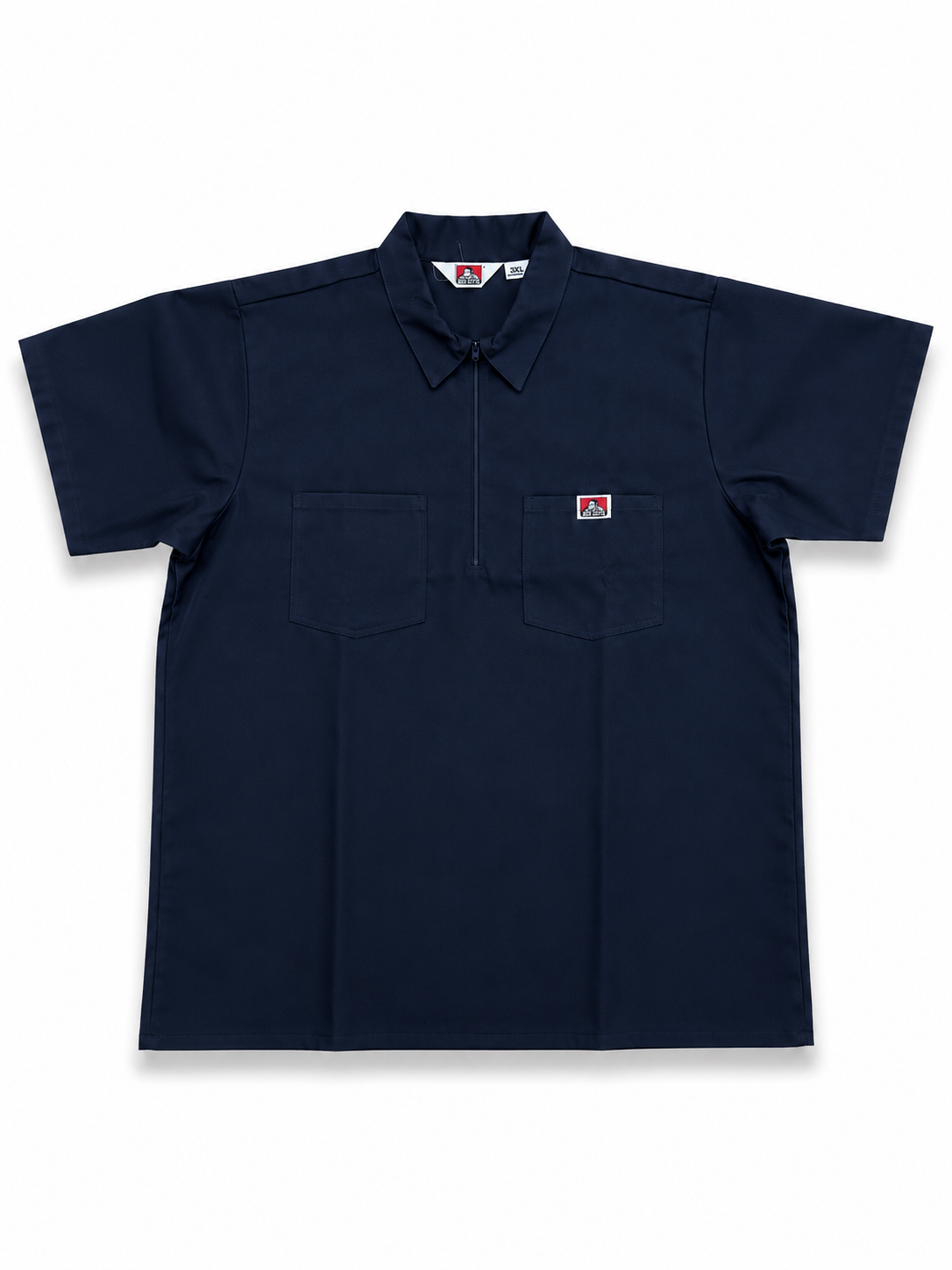 Ben Davis Short Sleeve Solid 1/2 Zip Shirt