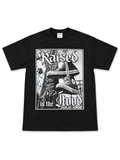Heavyweight Printed Tee “Raised In The Hood” - Black