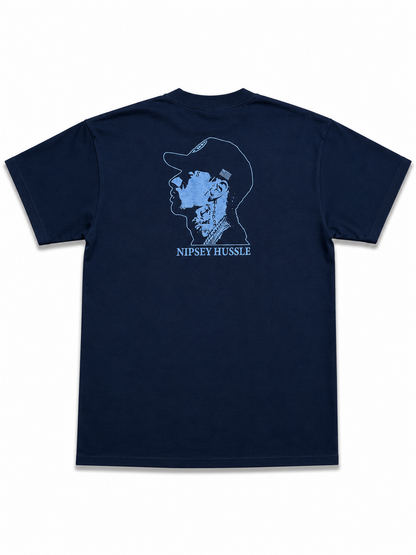 American Printed Tee “Nipsey_ Blue Bandana” Black _ CLEARANCE _