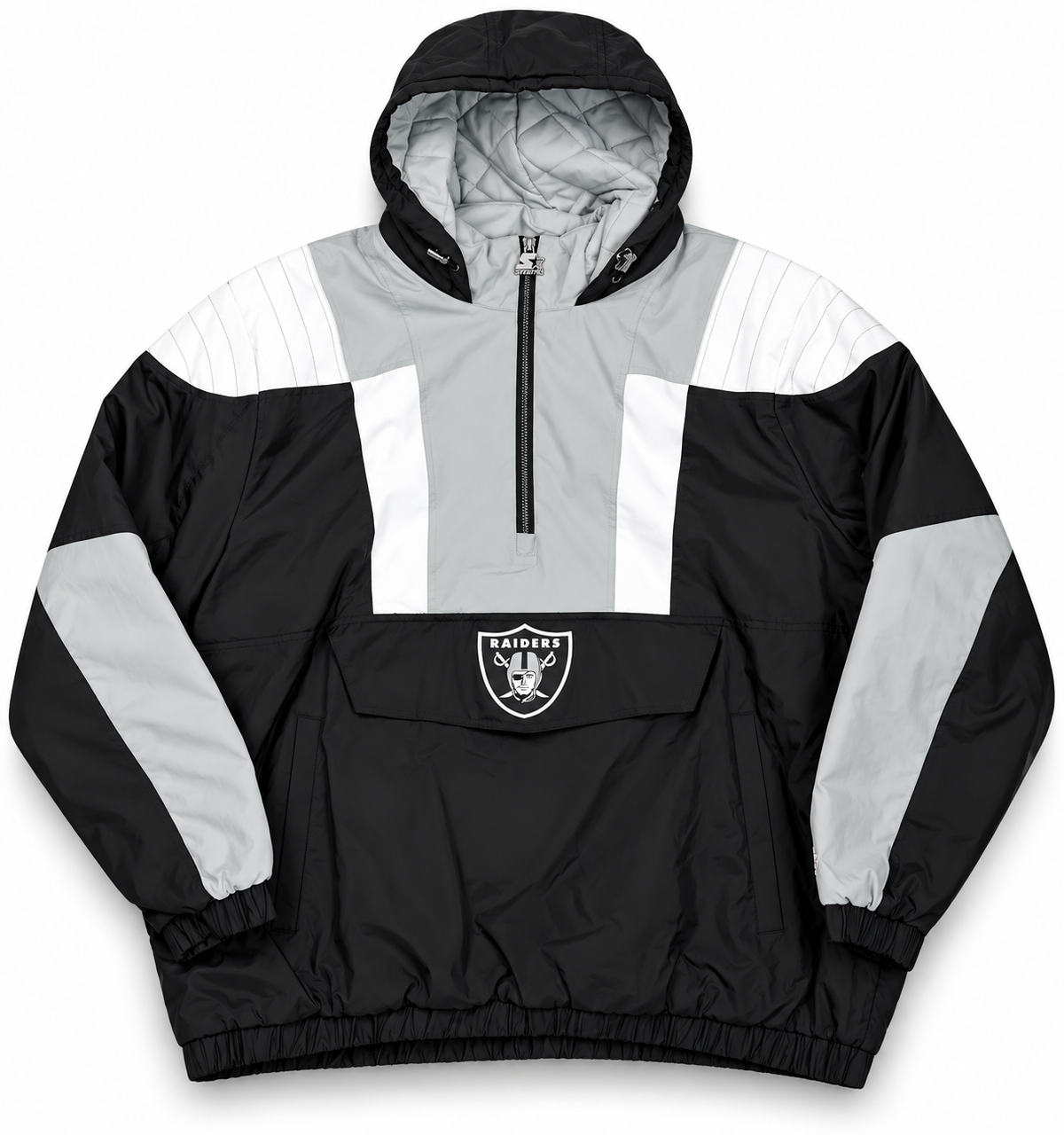 Raiders Starter Jacket - Black/Grey - 2XL