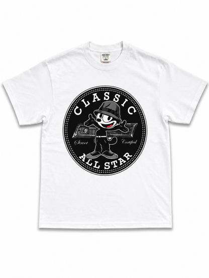 American Printed Tee "Classic All Star” White _ CLEARANCE _