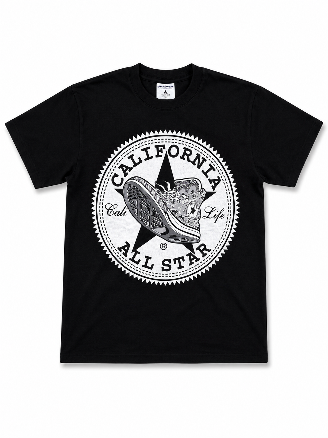 American Printed Tee “California All Star" / Black _ CLEARANCE _