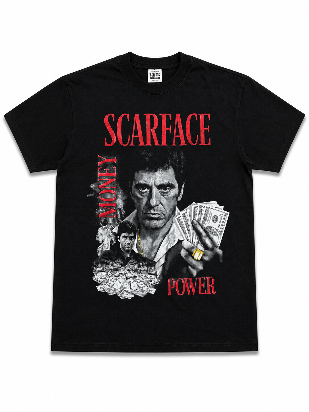 American Printed Tee “Scarface” Black _ CLEARANCE _
