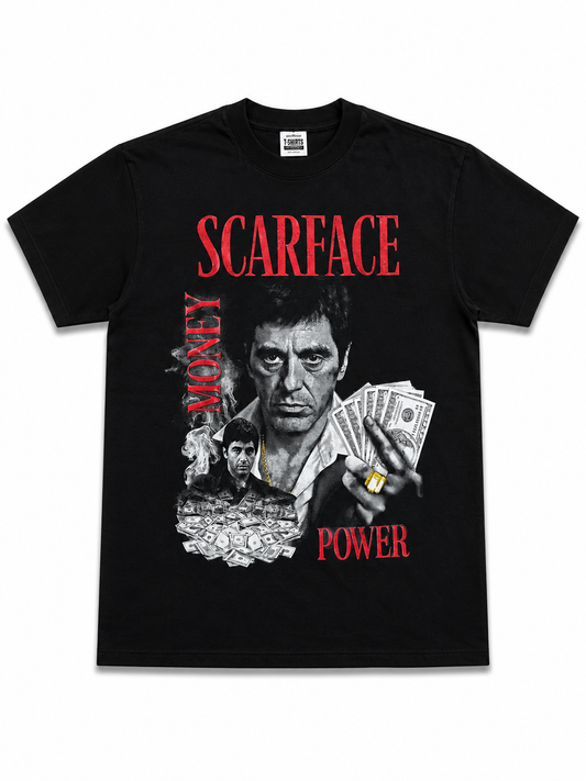 American Printed Tee “Scarface” Black _ CLEARANCE _