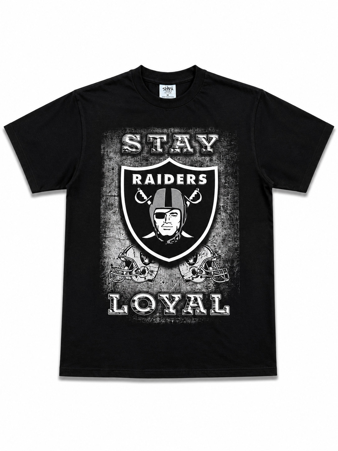 American Printed Tee “Raiders_ Stay Loyal” Black _ CLEARANCE _