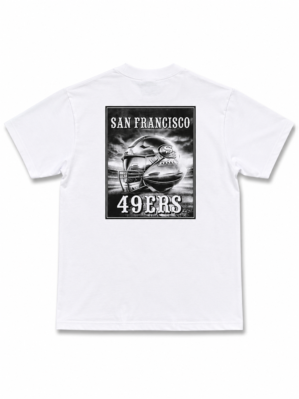 Heavyweight Printed Tee “San Francisco 49ers" - White (CLEARANCE)