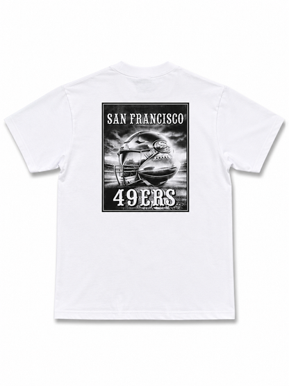 American Printed Tee “San Francisco_49” / White _ CLEARANCE _