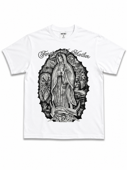 American Printed Tee “Forgive Me Mother” White _ CLEARANCE _