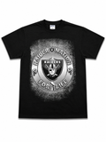Heavyweight Printed Tee “Raiders Nation For Life” - Black (CLEARANCE)