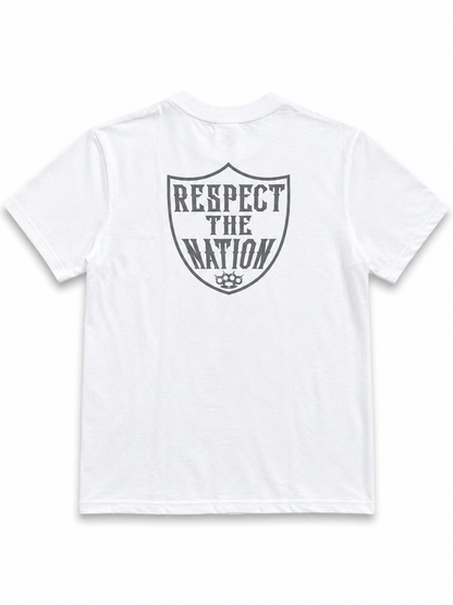 American Printed Tee "Raiders: Silver & Black”