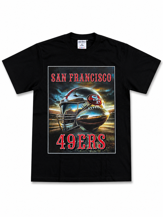 American Printed Tee “San Francisco 49" / Black