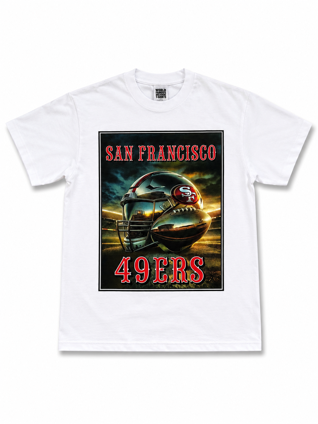 American Printed Tee “San Francisco_49” / White _ CLEARANCE _