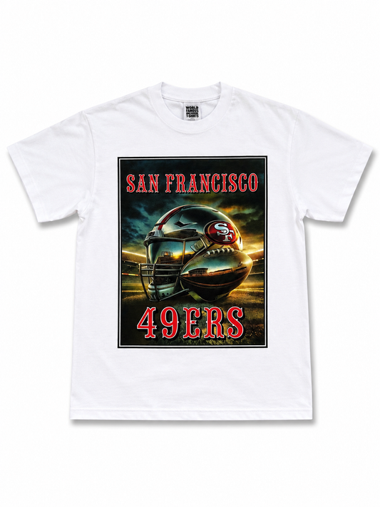 American Printed Tee “San Francisco_49” / White _ CLEARANCE _