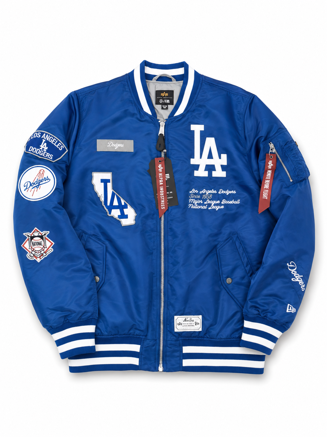 LA Dodgers Varsity Padded Jacket (Heavyweight) - Royal Blue