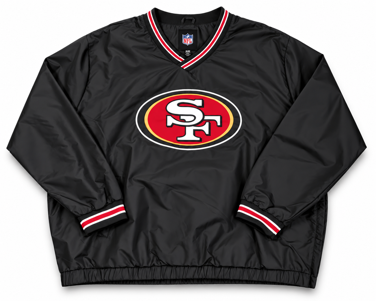 NFL SF Windbreaker - 4XL - Black