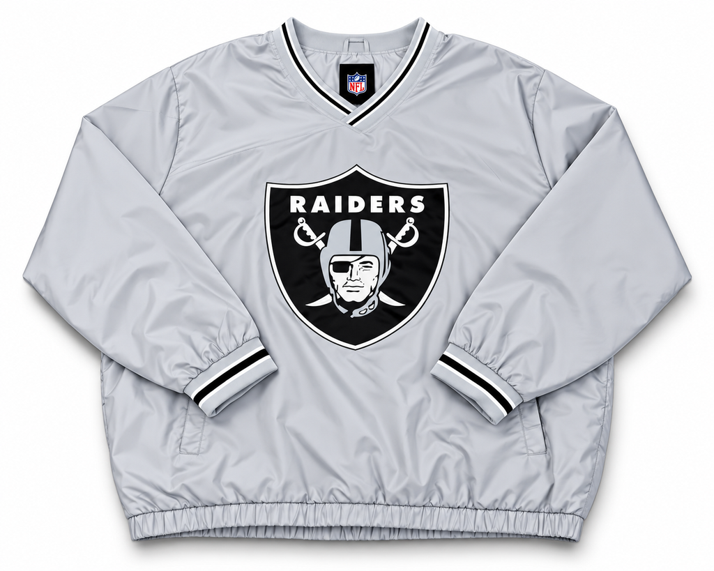 NFL Raiders Windbreaker - 4XL - Light Grey