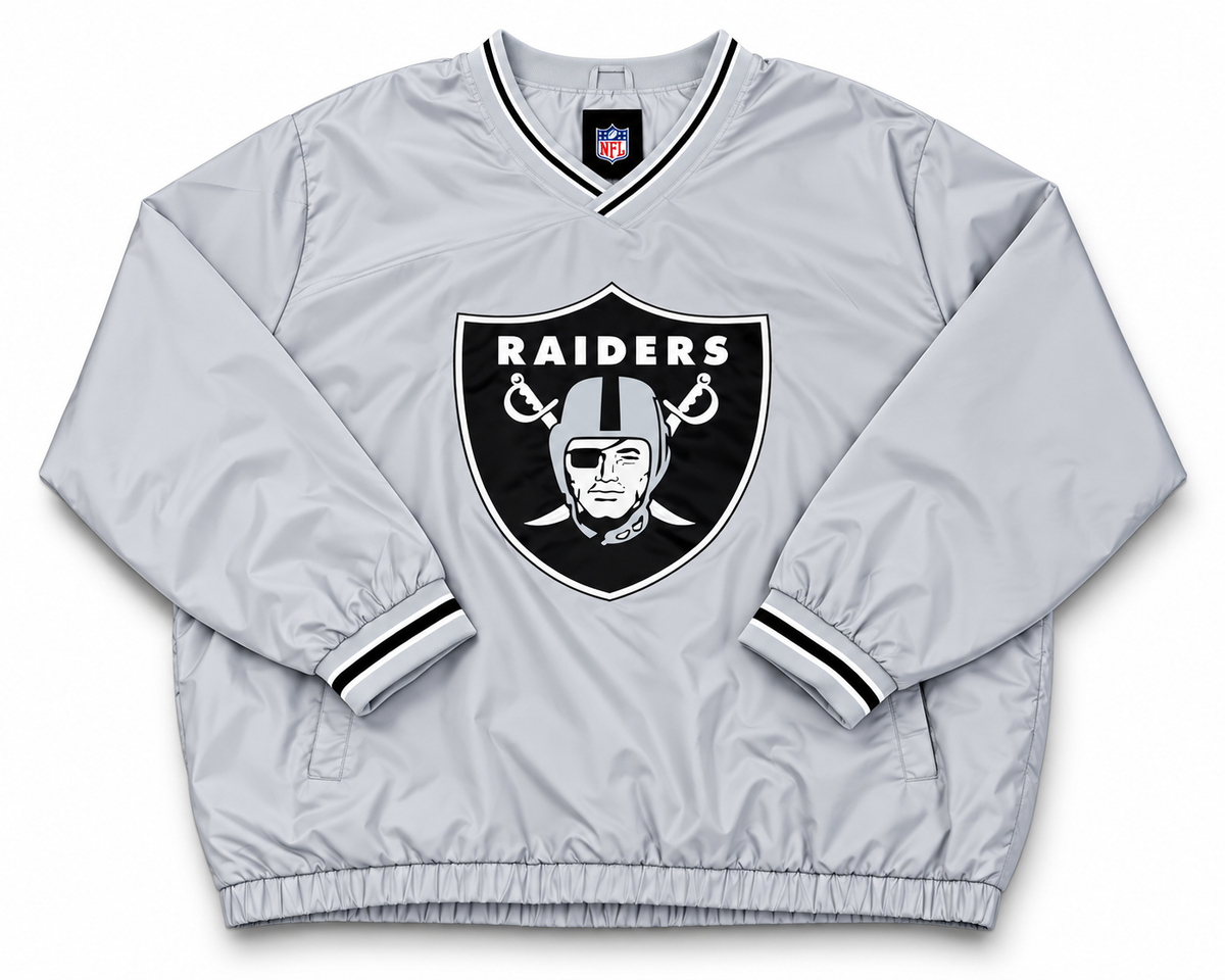 NFL Raiders Windbreaker - 4XL - Light Grey